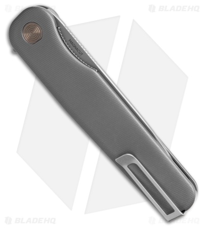 Tactile Knife Co. Rockwall V2 Liner Lock Knife Slate Gray Ti (3.4" SW MagnaCut)