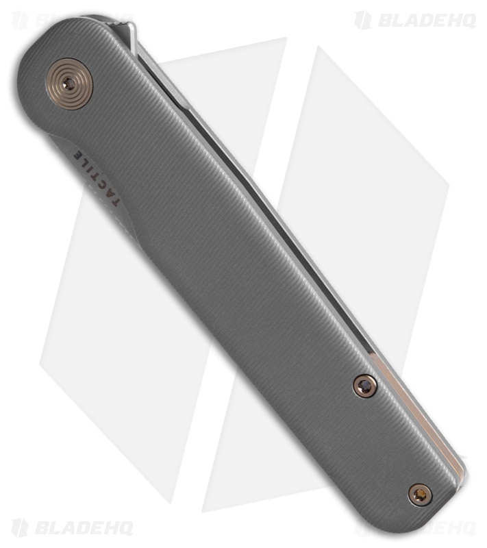 Tactile Knife Co. Rockwall V2 Liner Lock Knife Slate Gray Ti (3.4" SW MagnaCut)