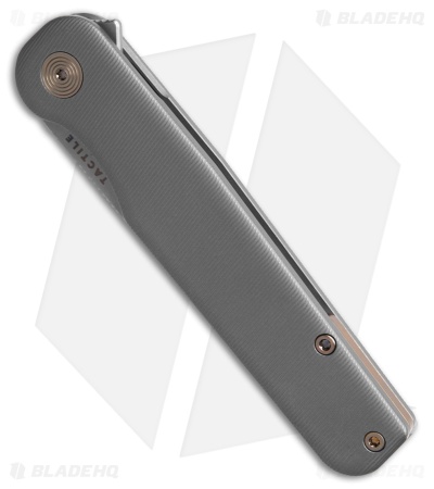 Tactile Knife Co. Rockwall V2 Liner Lock Knife Slate Gray Ti (3.4" SW MagnaCut)