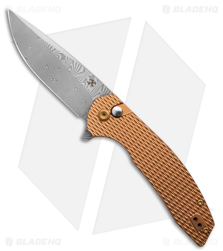 Kansept Knives Accipiter | Bronze Diamond Al | Damascus