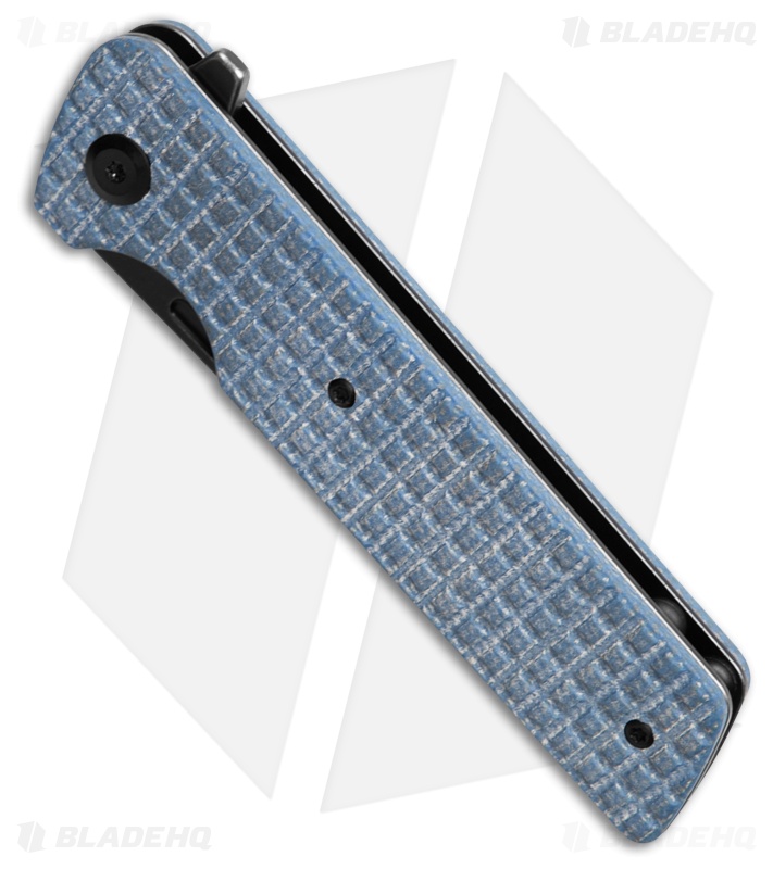 Tenable Knives Anomaly Tanto Liner Lock Knife Blue Frag Micarta (3.1" Black SW)