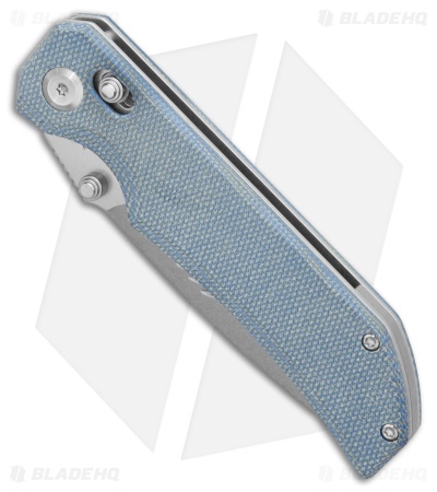Tenable Knives Eaglestrike Crossbar Lock Knife Blue Micarta (3.7" SW)
