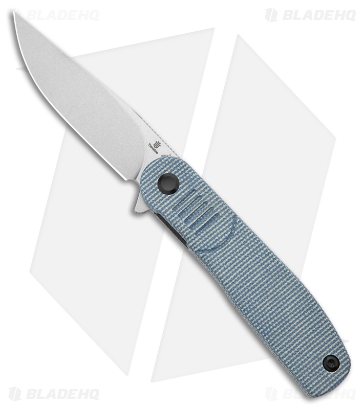 Tenable Knives Einar Liner Lock Knife Blue Micarta (3.1" SW)