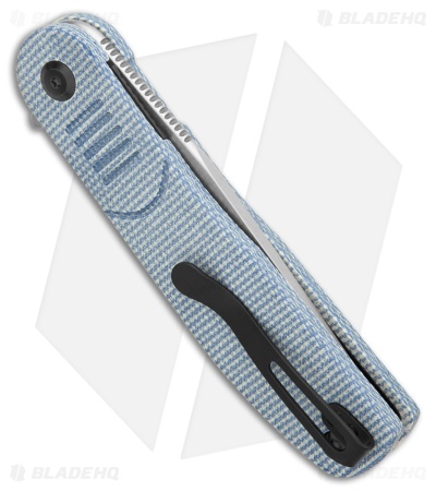Tenable Knives Einar Liner Lock Knife Blue Micarta (3.1" SW)