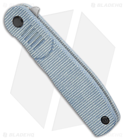 Tenable Knives Einar Liner Lock Knife Blue Micarta (3.1" SW)