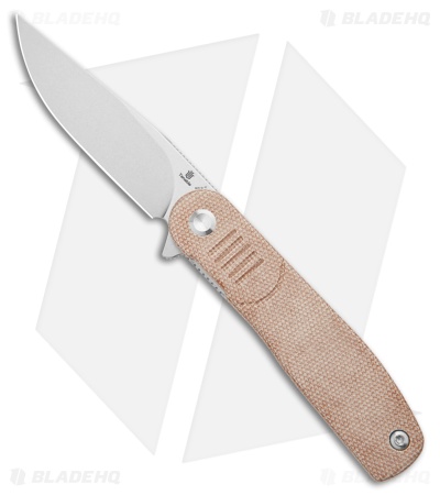 Tenable Knives Einar Liner Lock Knife Brown Micarta (3.1" SW)