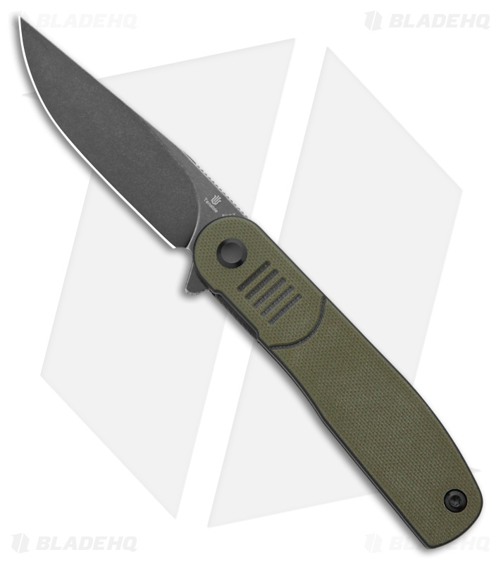 Tenable Knives Einar Liner Lock Knife Olive Green/Black G-10 (3.1" Black SW)