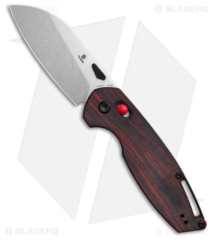たば　0603 Tenable Knives Model 6 Crossbar Lock Knife Red/Black G-mascus