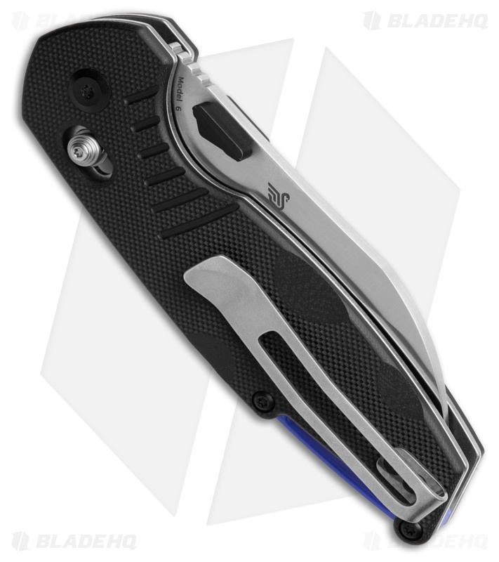 Tenable Model 6 Crossbar Lock Black G-10 Satin 14C28N
