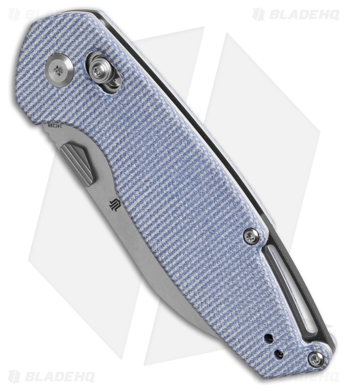 Tenable Model 6 Crossbar Lock Blue Micarta Sheepsfoot SW