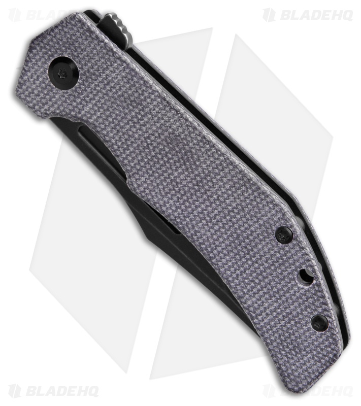 Tenable Orion Liner Lock Knife Purple Micarta (3.1" Black SW)