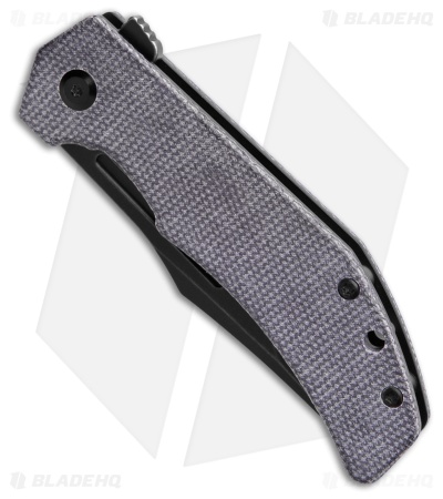 Tenable Orion Liner Lock Knife Purple Micarta (3.1" Black SW)