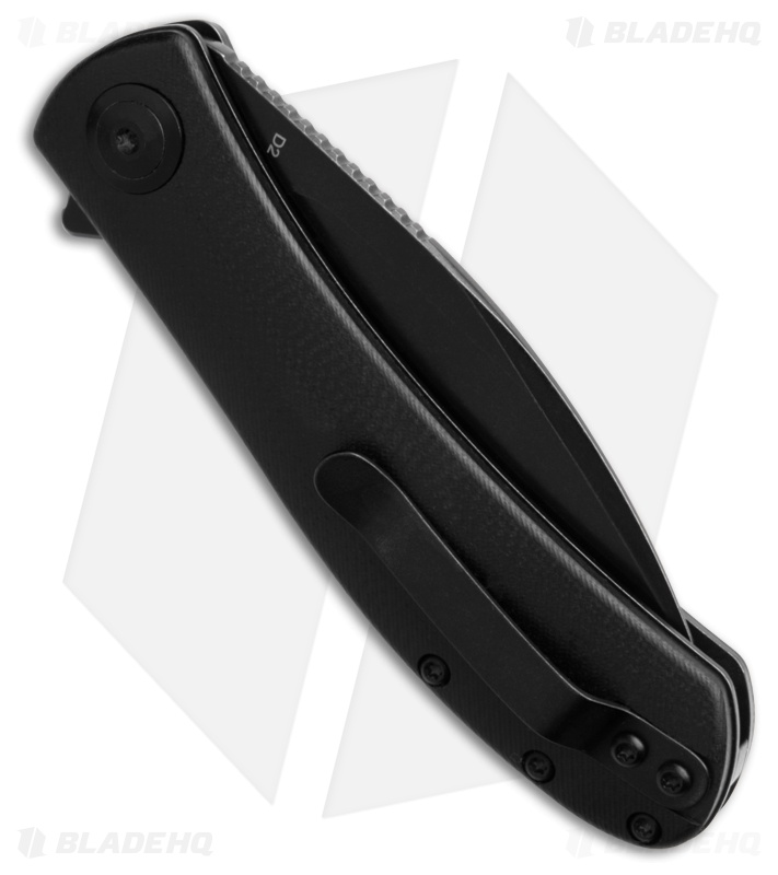 Trollsky Knives Mandu Non-Locking Flipper Knife Black G-10 (3" Black SW) MT010