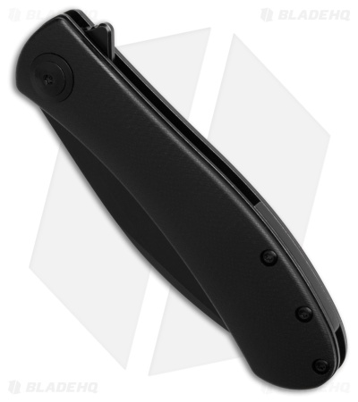 Trollsky Knives Mandu Non-Locking Flipper Knife Black G-10 (3" Black SW) MT010