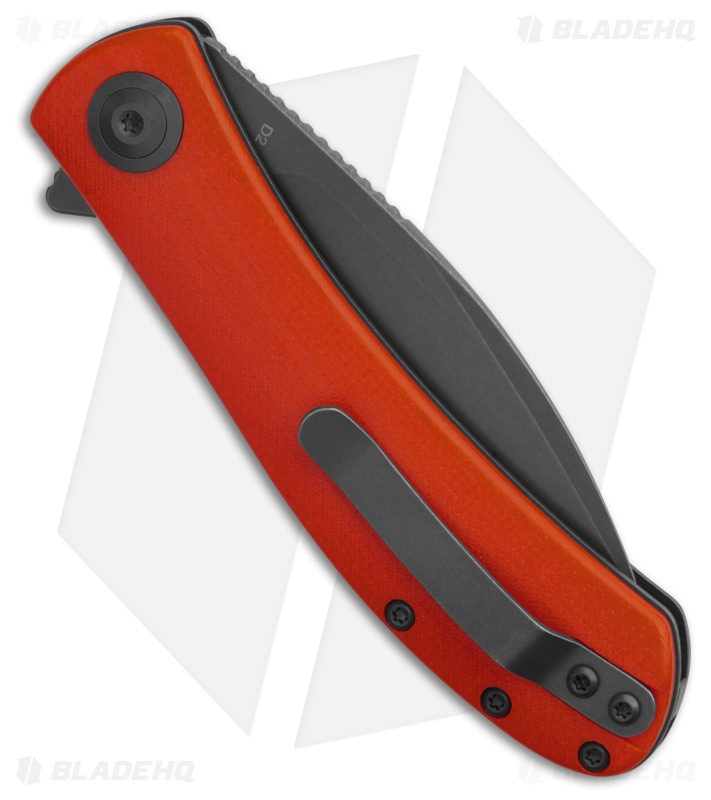 Trollsky Knives Mandu Non-Locking Flipper Knife Orange G-10 (3" Gray) MT009