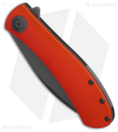 Trollsky Knives Mandu Non-Locking Flipper Knife Orange G-10 (3" Gray) MT009