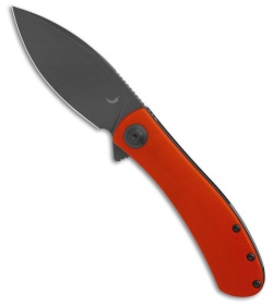 Trollsky Knives Mandu Non-Locking Flipper Knife Orange G-10 (3" Gray) MT009