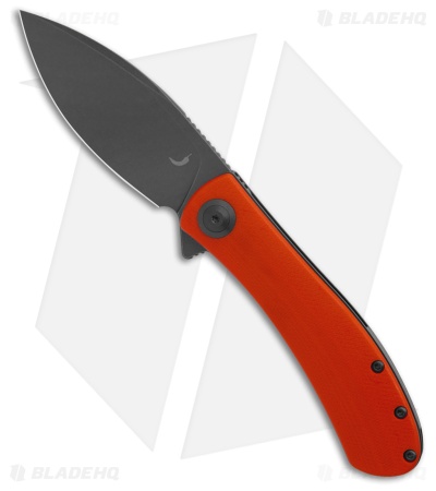 Trollsky Knives Mandu Non-Locking Flipper Knife Orange G-10 (3" Gray) MT009