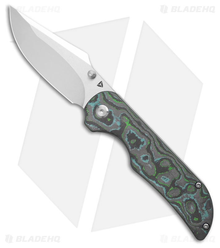TuyaKnife Coyote Liner Lock Knife Green Kelp (3.25" Polish)