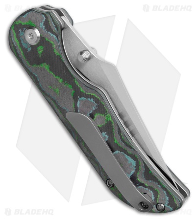 TuyaKnife Coyote Liner Lock Knife Green Kelp (3.25" Polish)