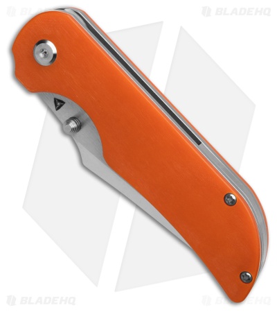 TuyaKnife Coyote Liner Lock Knife Orange Micarta (3.25" Polish)