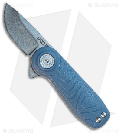 UCO Tinkham Liner Lock Knife Ocean Blue GRN (1.5" Stonewash)