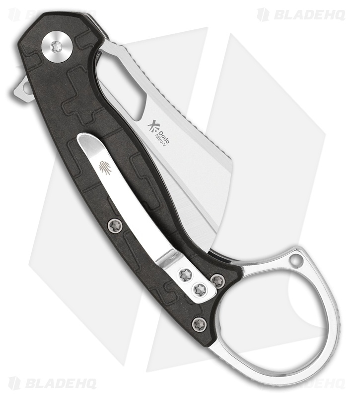 Kizer Dodo Chocolate Glacier Richlite Hawkbill Satin Nitro-V