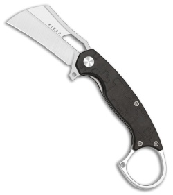 Kizer Dodo Chocolate Glacier Richlite Hawkbill Satin Nitro-V