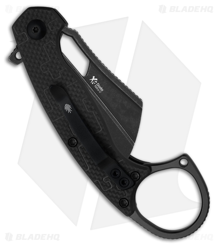 Kizer Dodo Black G-10 Hawkbill Black SW Nitro-V
