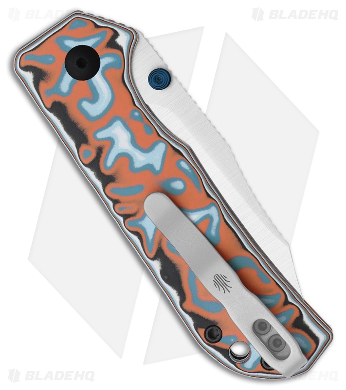 Kizer Nice Guy Button Liner Lock Knife Vortex Pattern Micarta (2.9" Satin)