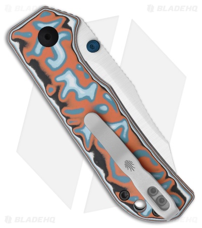 Kizer Nice Guy Button Liner Lock Knife Vortex Pattern Micarta (2.9" Satin)