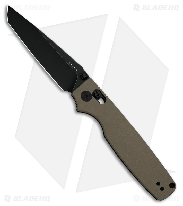 Kizer Original 2 Clutch Lock | Gray Al | Tanto Black SW 14C28N