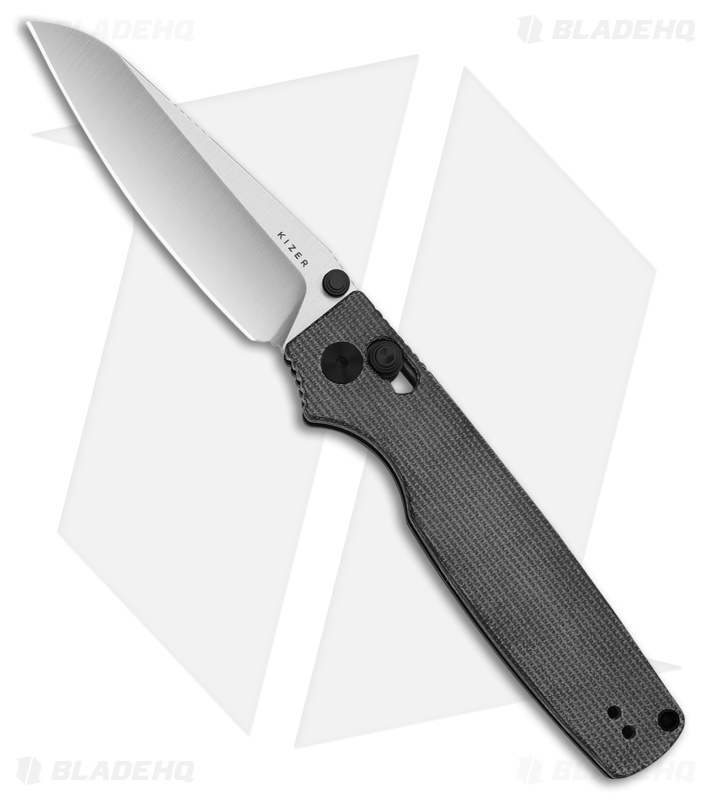 ロイヤルナイフ　(その２) Kizer Original 2 Knife | Black Micarta | Satin 14C28N