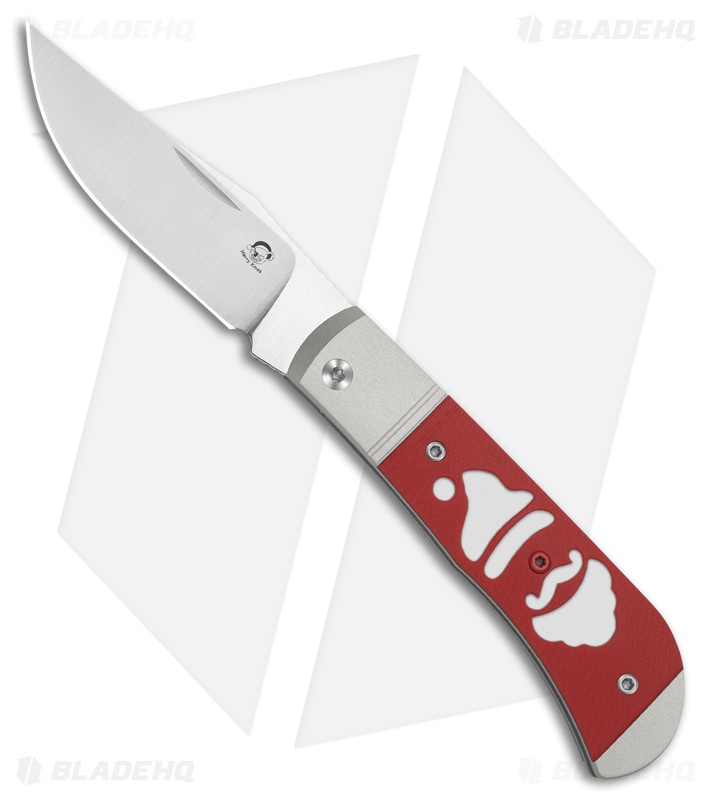 Kizer Trestle Slip Joint Knife Aluminum/Red G-10 (2.9