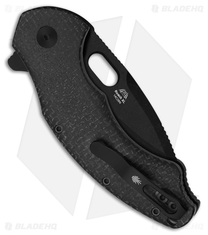 Kizer Roach XL Knife Black Micarta Black PVD & SW