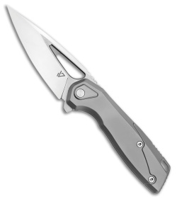 Vanguard StarRunner Frame Lock Knife Gray Titanium (3.6" Semi Mirror Polish)