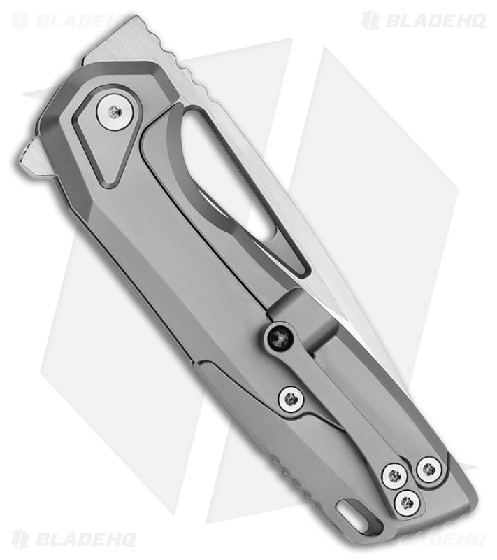 Vanguard StarRunner Frame Lock Knife Gray Titanium (3.6" Semi Mirror Polish)