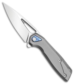 Vanguard StarRunner Frame Lock Knife Gray Titanium (3.6" Super Mirror Polish)