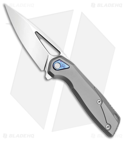Vanguard StarRunner Frame Lock Knife Gray Titanium (3.6" Super Mirror Polish)