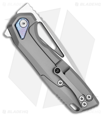 Vanguard StarRunner Frame Lock Knife Gray Titanium (3.6" Super Mirror Polish)