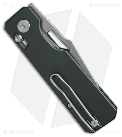 Vero Engineering Aura Drop Point Crossbar Lock Knife Gray Aluminum (3.3" SW)