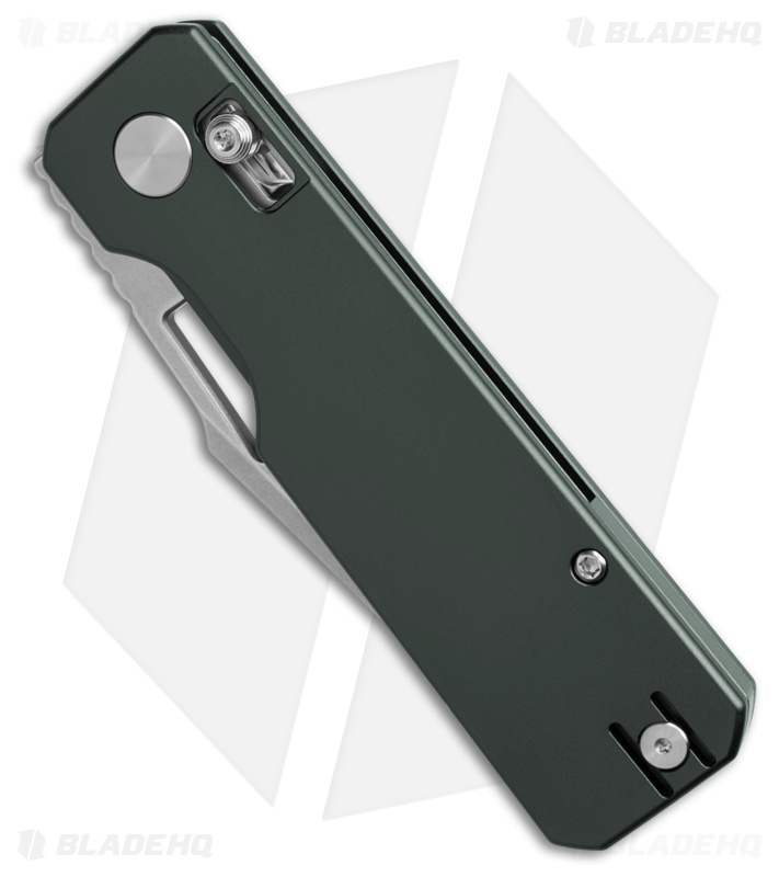 Vero Engineering Aura Drop Point Crossbar Lock Knife Gray Aluminum (3.3" SW)