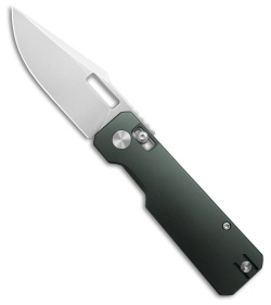 Vero Engineering Aura Drop Point Crossbar Lock Knife Gray Aluminum (3.3" SW)