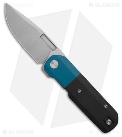 Vero Engineering Avid 1 Liner Lock Knife Black/Blue G-10 (3.5" Stonewash)