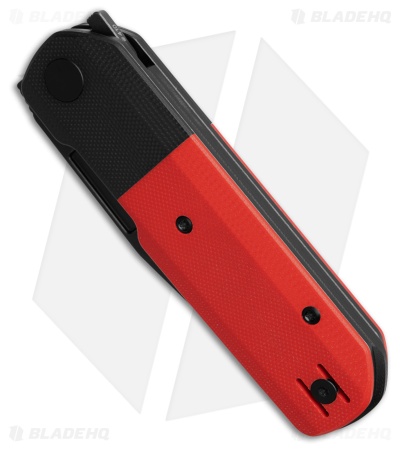 Vero Engineering Avid 1 Liner Lock Knife Black/Red G-10 (3.5" Blackwash)