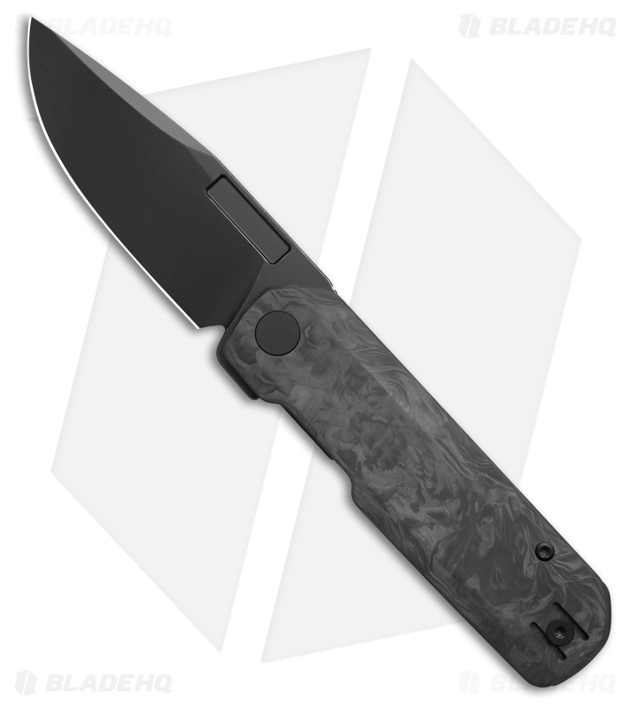 Vero Engineering Avid 1 Liner Lock Knife Marbled Carbon Fiber (3.5" Blackwash)