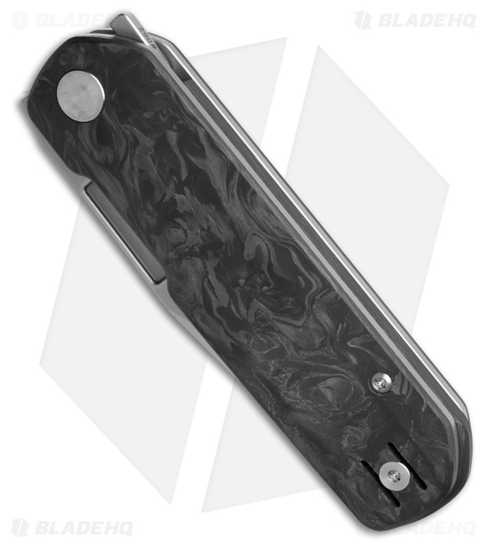 Vero Engineering Avid 1 Liner Lock Knife Marbled Carbon Fiber (3.5" Belt Satin)