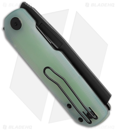Vero Engineering Avid 2 Liner Lock Knife Jade G-10 (3.25" Black Stonewash)