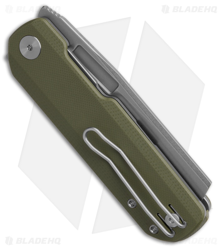 Vero Engineering Avid 2 Liner Lock Knife OD Green G-10 (3.25" Stonewash)