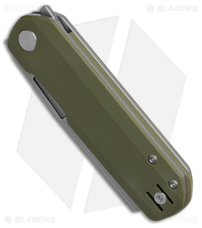 Vero Engineering Avid 2 Liner Lock Knife OD Green G-10 (3.25" Stonewash)